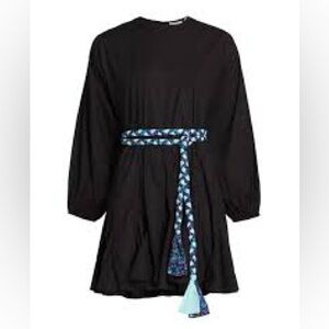 $395 NWOT Rhode Ella Dress in Black with Multi Belt Sz Small